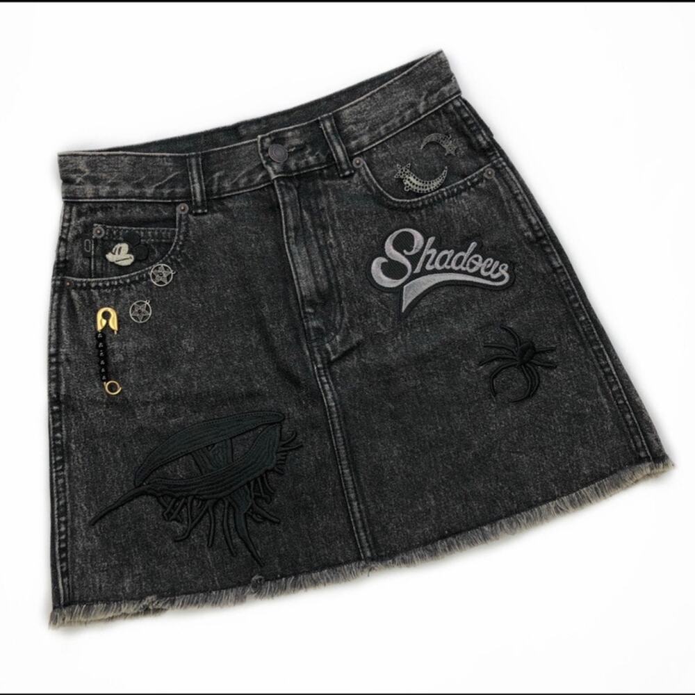 Marc Jacobs x Disney Embellished Denim Mini Skirt - RARE Size 27
